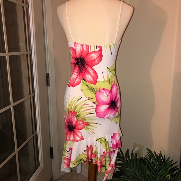 Barbie Pink Hibiscus Flouncy Dress - Picture 4 of 5